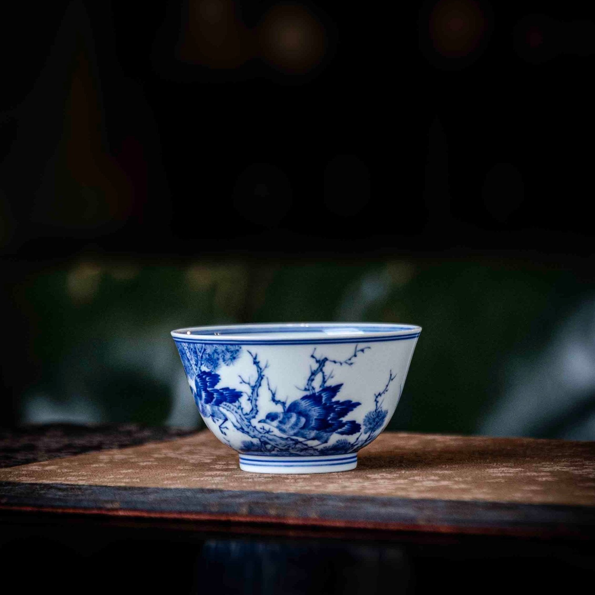 Hua Niao 120cc - Jing De Zhen Porcelain Gaiwan - zycs_China