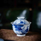 Hua Niao 120cc - Jing De Zhen Porcelain Gaiwan - zycs_China