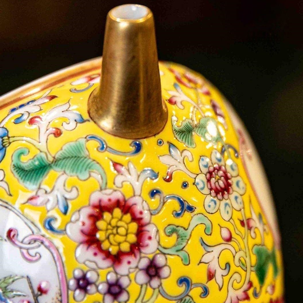 Hua Niao 180cc - Jing De Zhen Porcelain Teapot - zycs_China