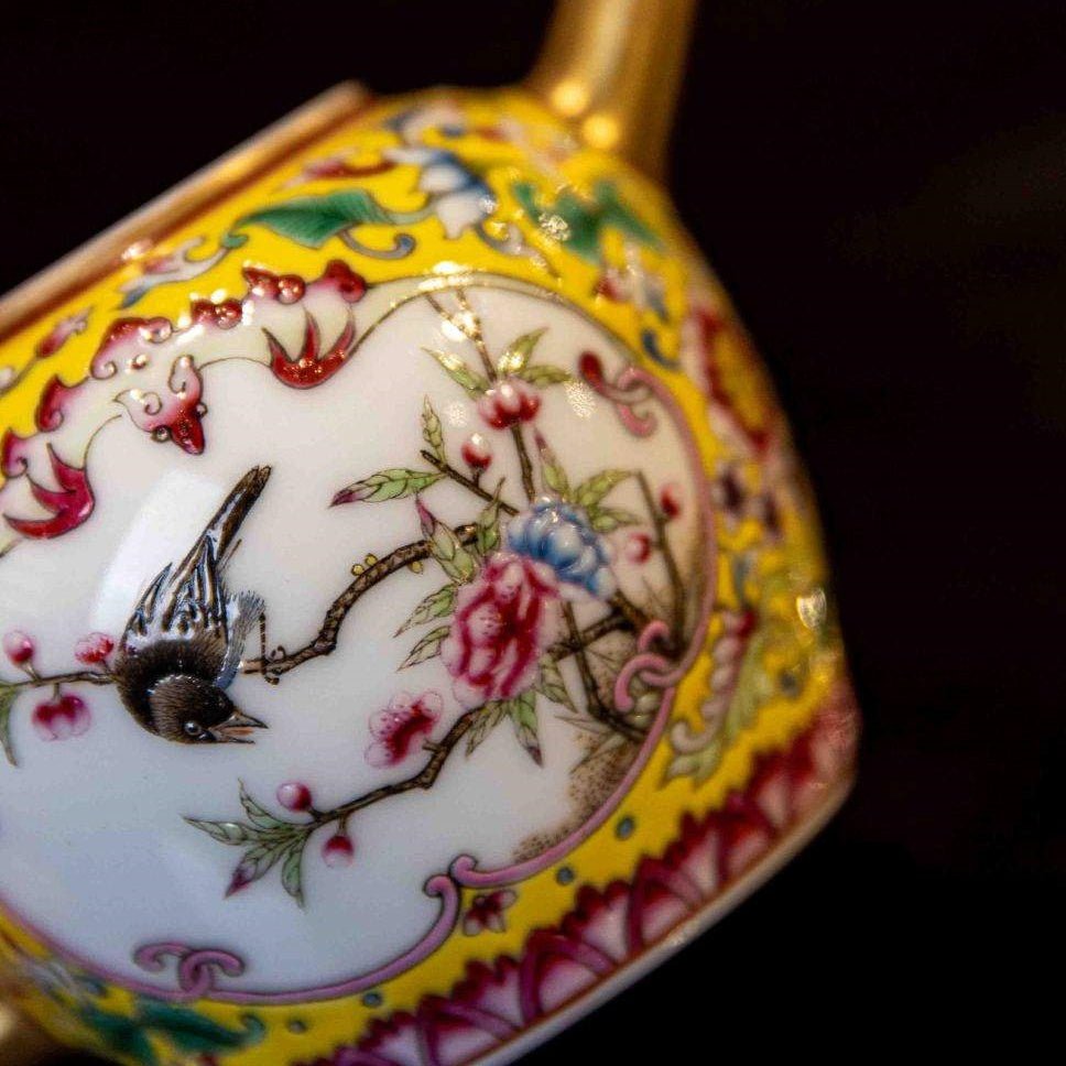 Hua Niao 180cc - Jing De Zhen Porcelain Teapot - zycs_China