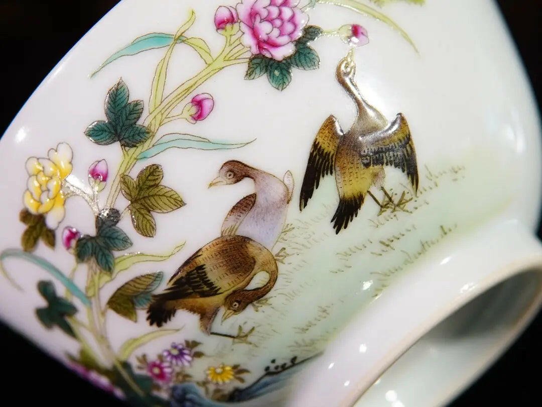 Hua Niao Shi Wen - Porcelain Teacup - zycs_China - tea - teapot