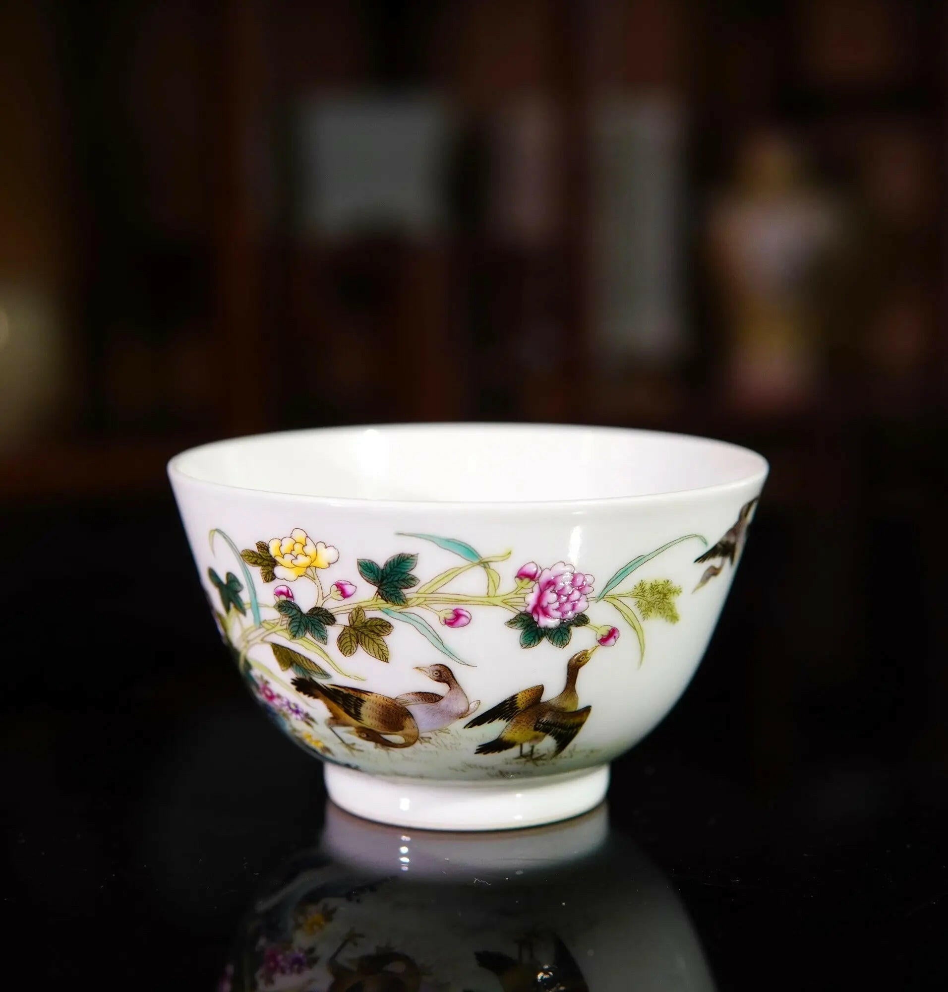 Hua Niao Shi Wen - Porcelain Teacup - zycs_China - tea - teapot