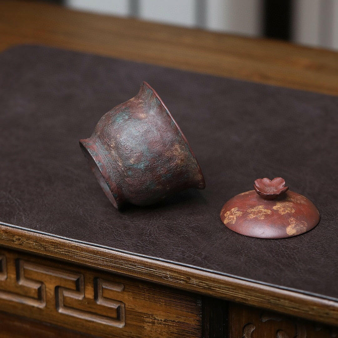 Hua Shi Gai Wan 120cc - Yixing Handmade Gaiwan - zycs_China