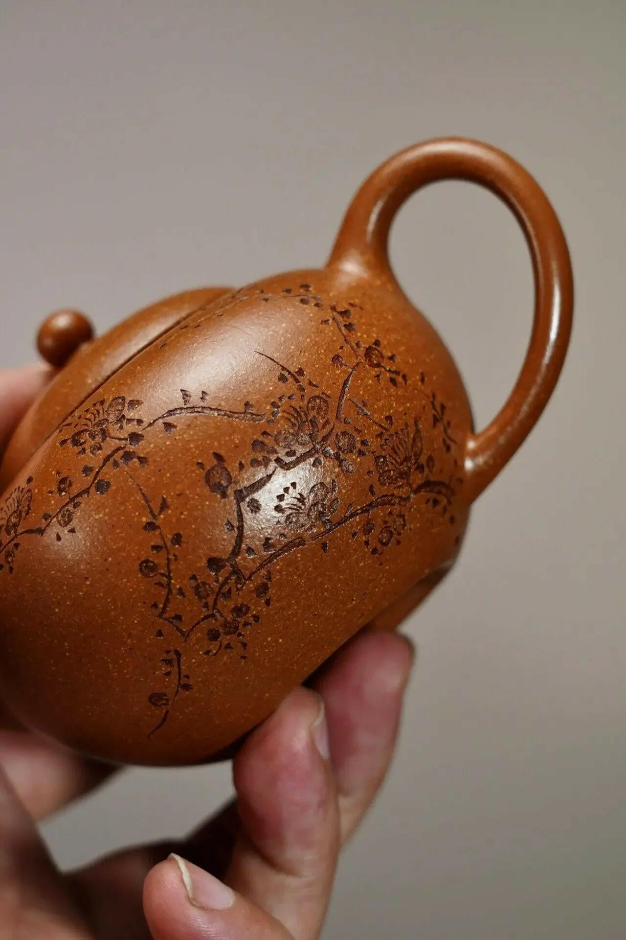 Hua Yun Shui Ping Teapot 180cc - Yixing Handmade Teapot - zycs_China