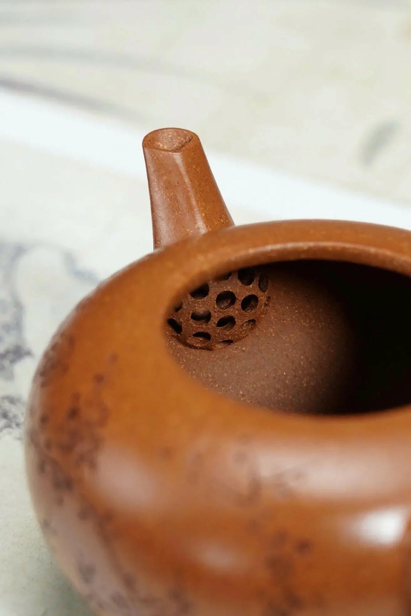 Hua Yun Shui Ping Teapot 180cc - Yixing Handmade Teapot - zycs_China