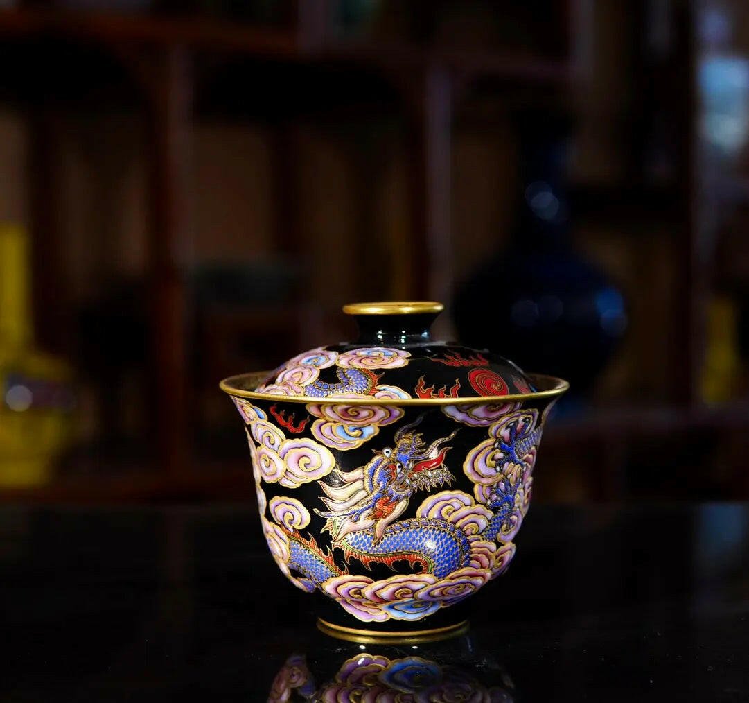 Huan Ying Long Wen - Jing De Zhen Porcelain Gaiwan - zycs_China