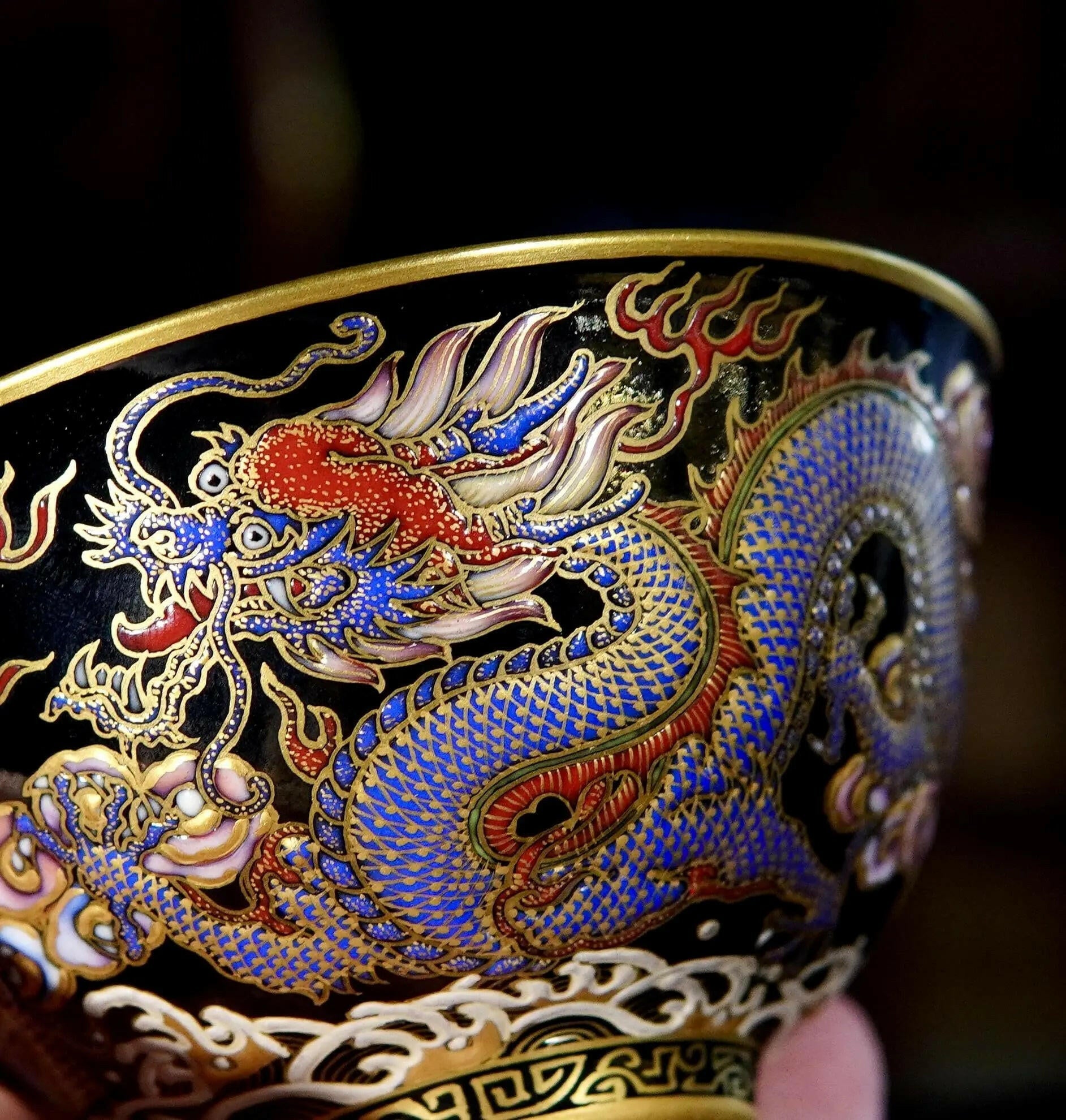 Huan Ying Long Wen - Jing De Zhen Porcelain Gaiwan - zycs_China