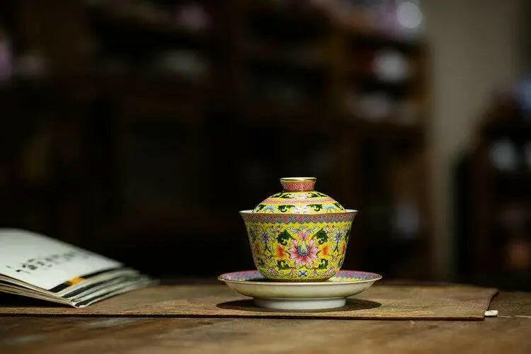 Huang Di Xi Fan Lian - Jing De Zhen Porcelain Gaiwan - zycs_China