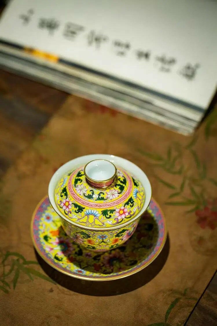 Huang Di Xi Fan Lian - Jing De Zhen Porcelain Gaiwan - zycs_China