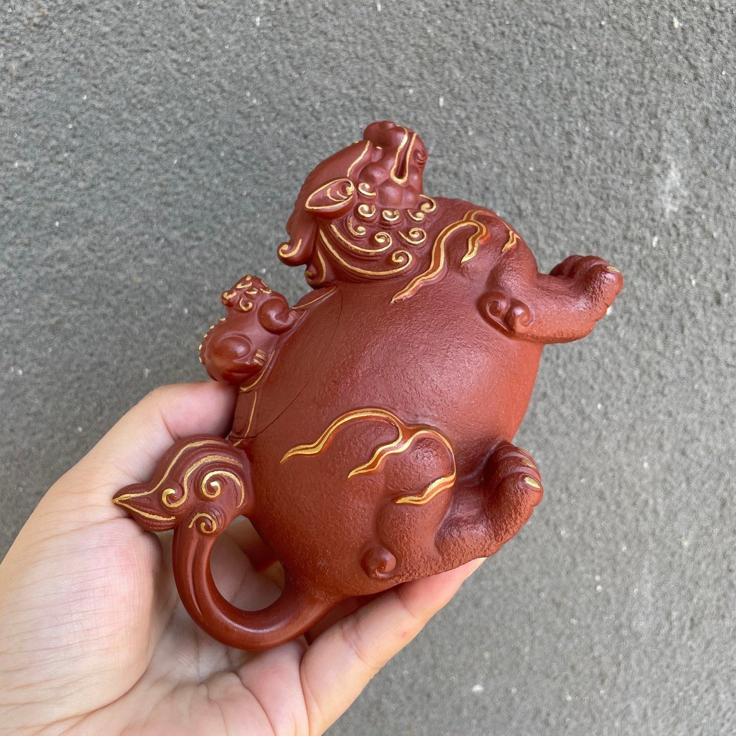 Huo Yan Gui Long 250cc - Yixing Handmade Teapot - zycs_China