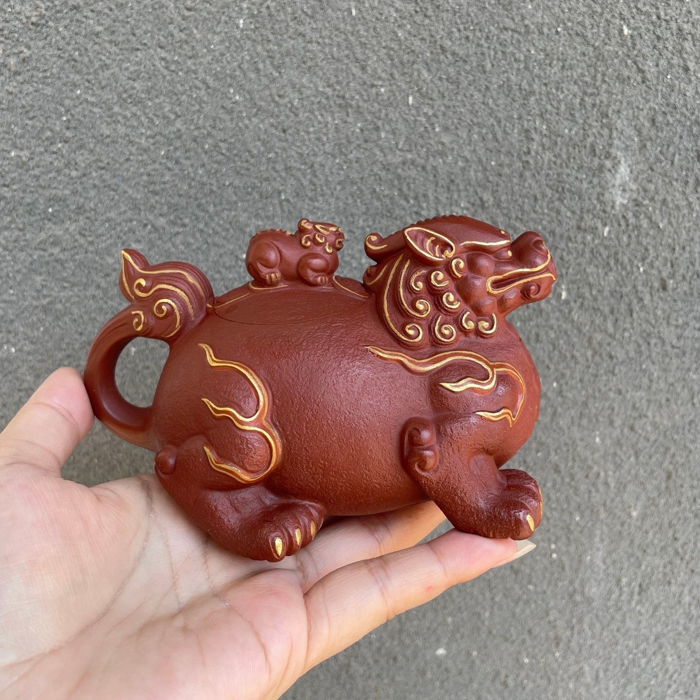 Huo Yan Gui Long 250cc - Yixing Handmade Teapot - zycs_China