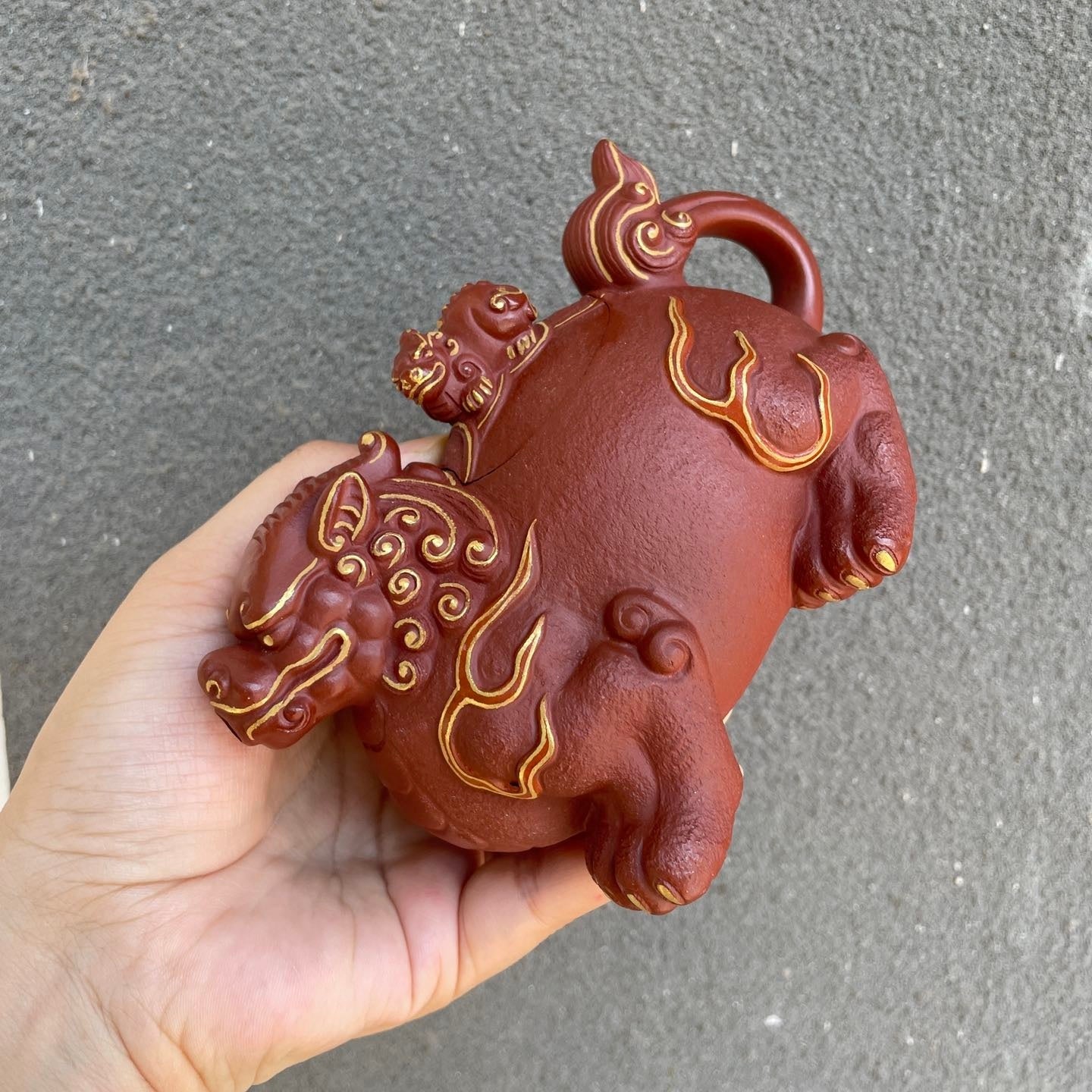 Huo Yan Gui Long 250cc - Yixing Handmade Teapot - zycs_China