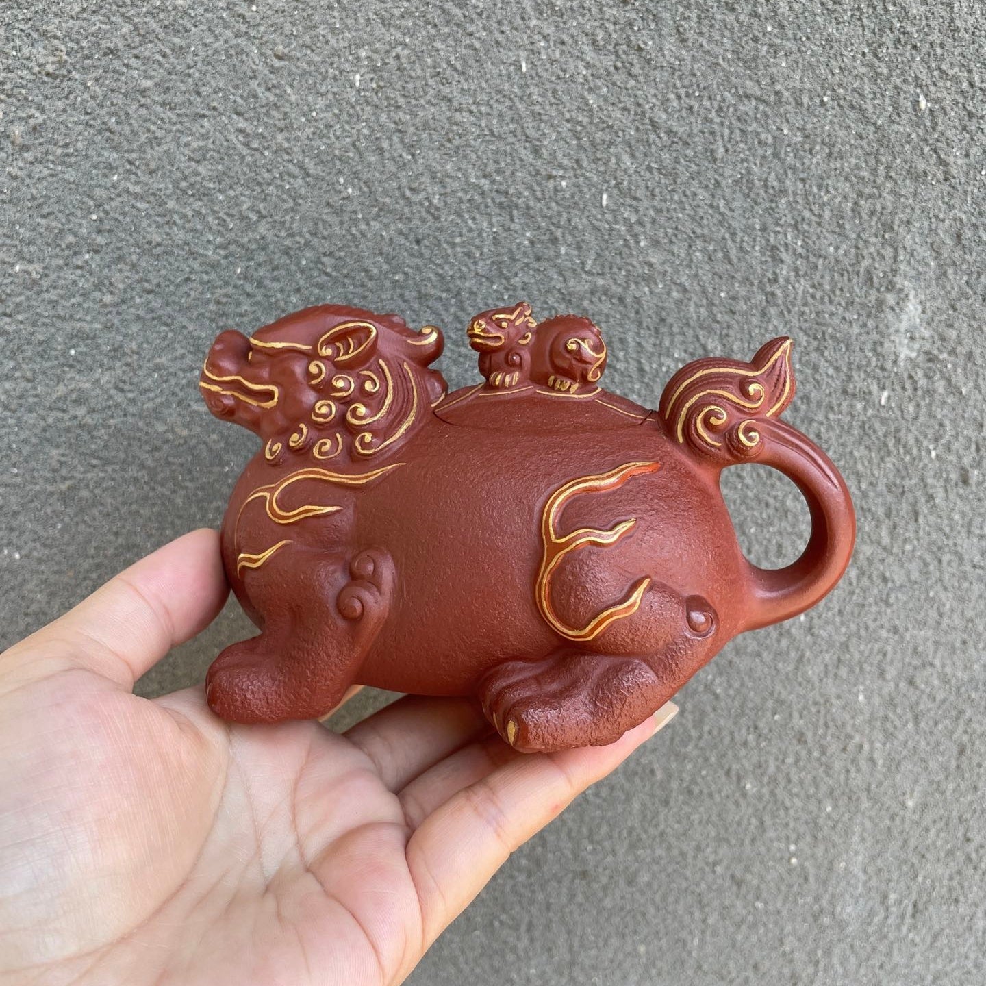 Huo Yan Gui Long 250cc - Yixing Handmade Teapot - zycs_China