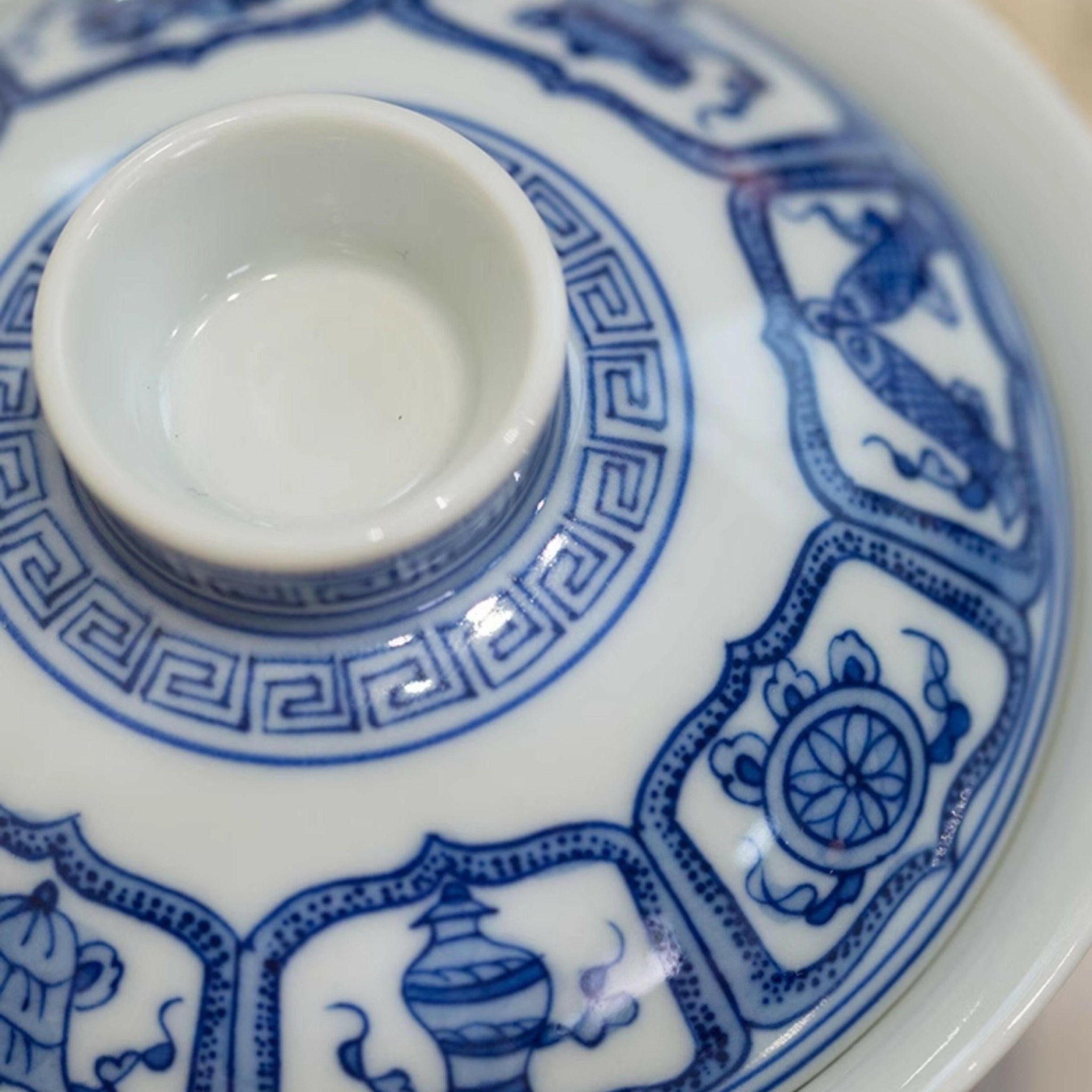Ji Xiang Ba Bao - Jing De Zhen Porcelain Gaiwan - zycs_China