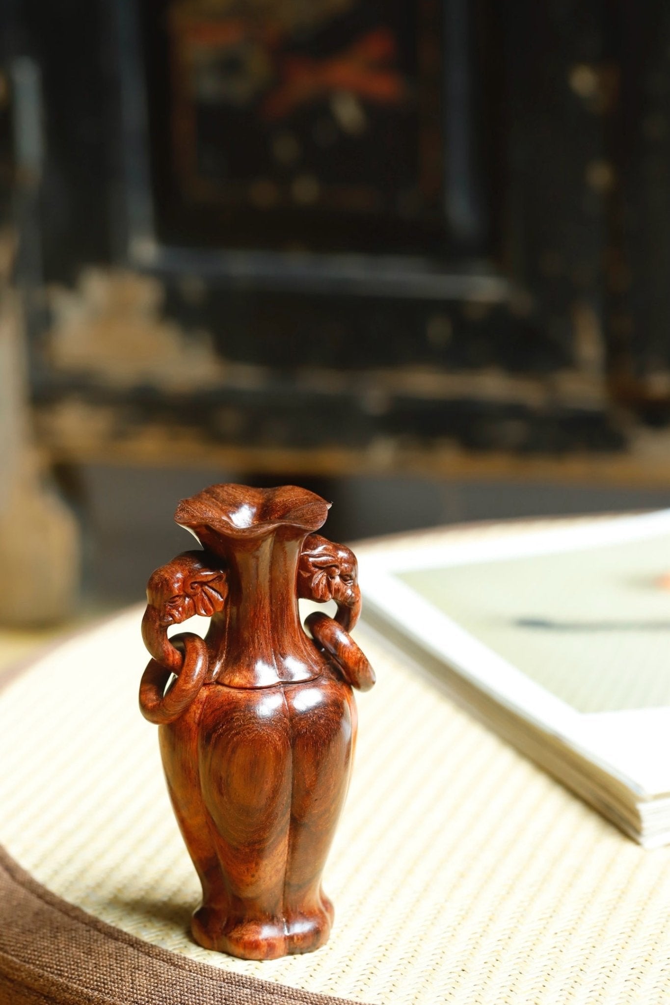 Ji Xiang Ru Yi - Wood Sculpture - zycs_China