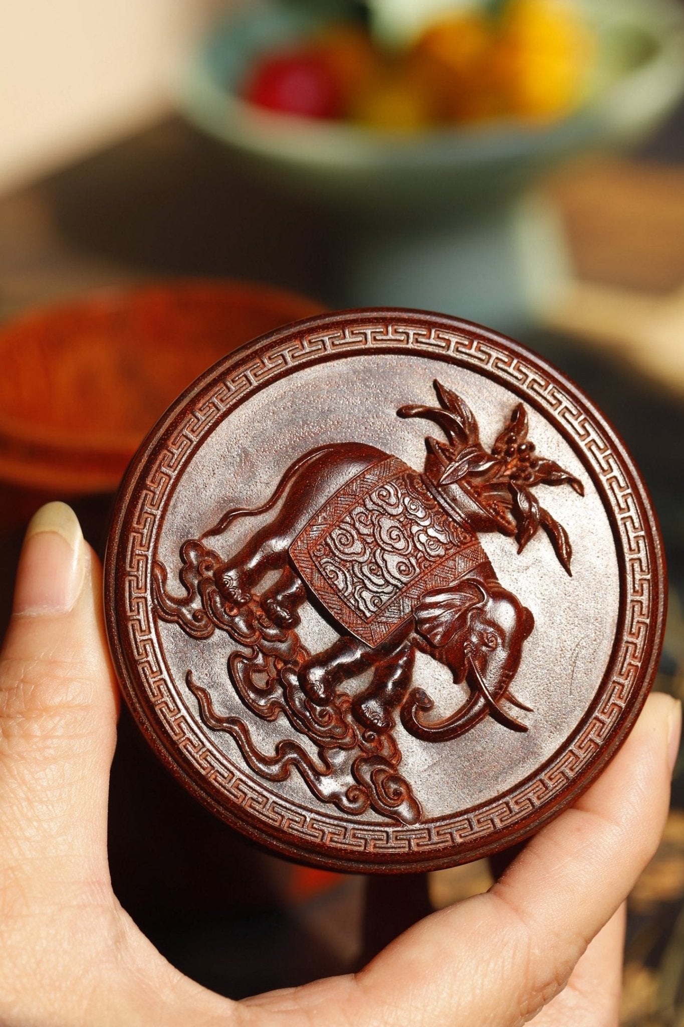 Ji Xiang Ru Yi - Wood Sculpture - zycs_China