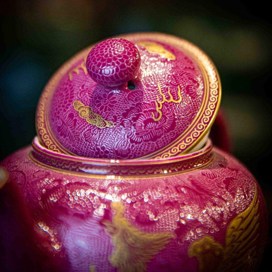 Jin Feng 300cc - Jing De Zhen Porcelain Teapot - zycs_China