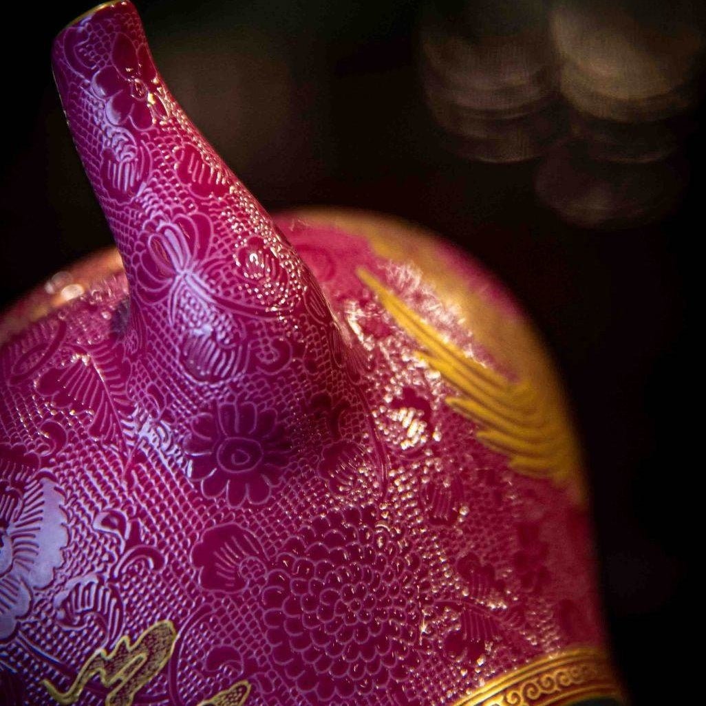 Jin Feng 300cc - Jing De Zhen Porcelain Teapot - zycs_China