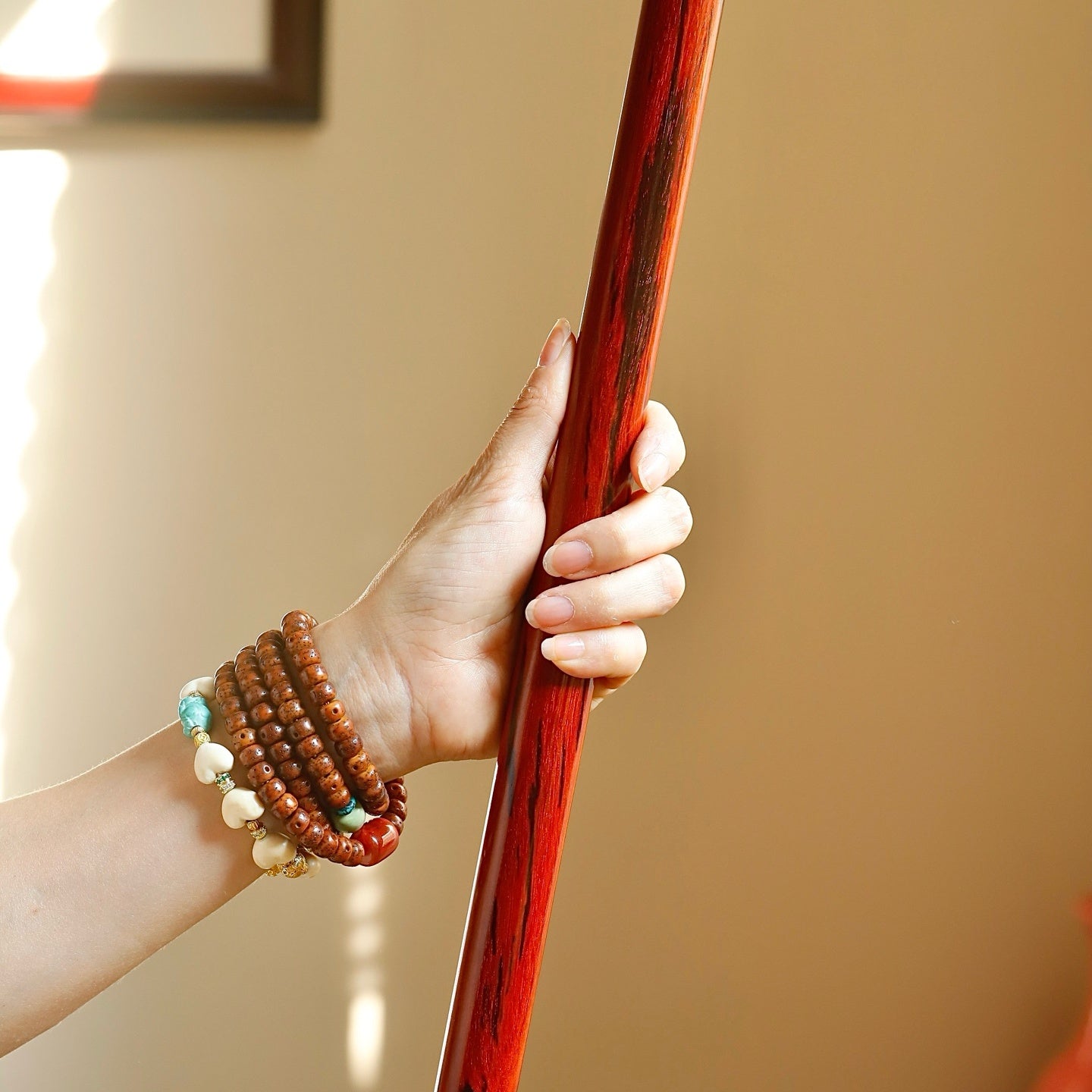 Jin Gu Bang - Wood Sculpture - zycs_China