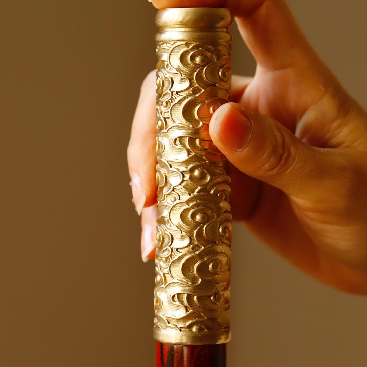 Jin Gu Bang - Wood Sculpture - zycs_China