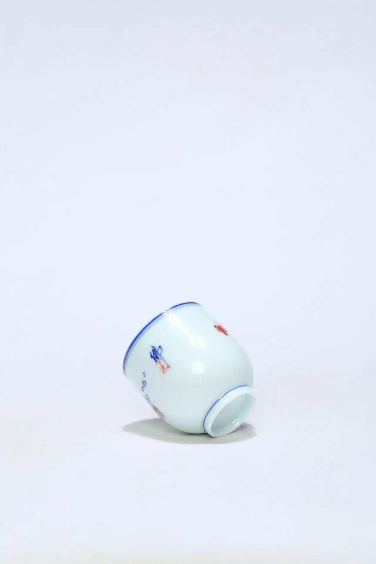 Jin Li Bei 100cc - Jing De Zhen Handmade Teacup - zycs_China - tea - teapot