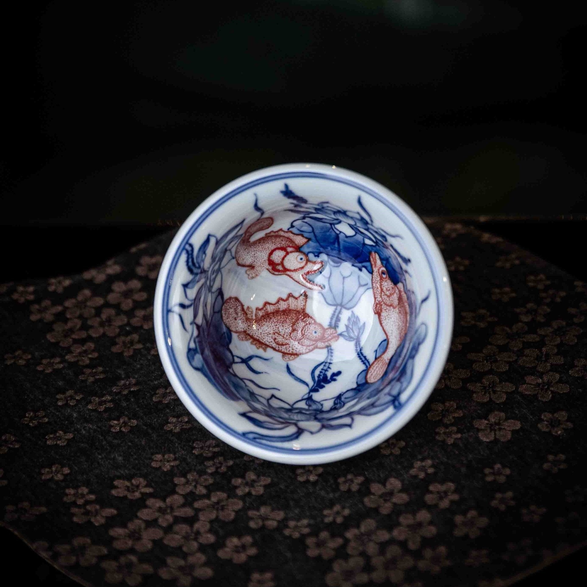 Jin Li Xi Lian 100cc - Jing De Zhen Porcelain Teacup - zycs_China