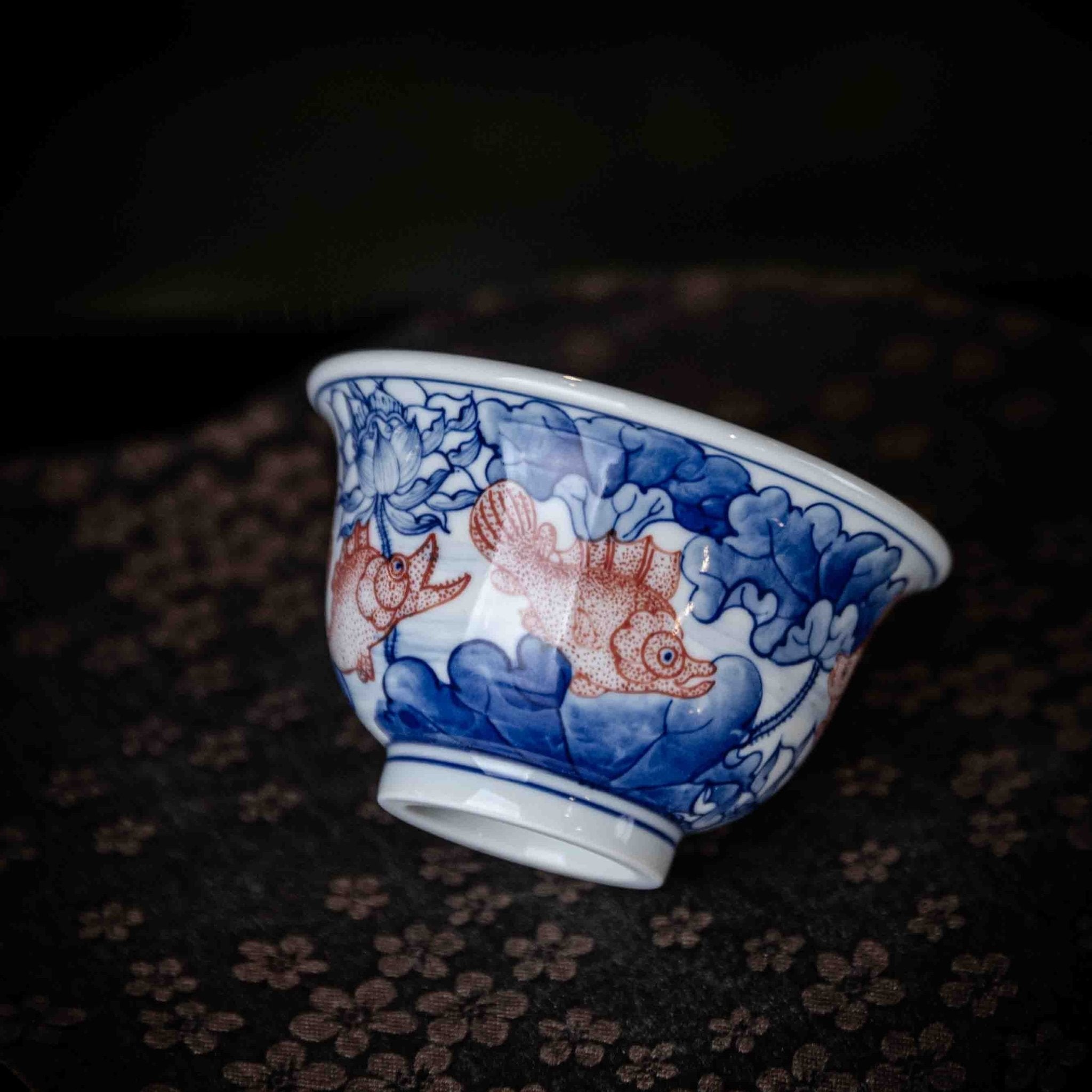 Jin Li Xi Lian 100cc - Jing De Zhen Porcelain Teacup - zycs_China