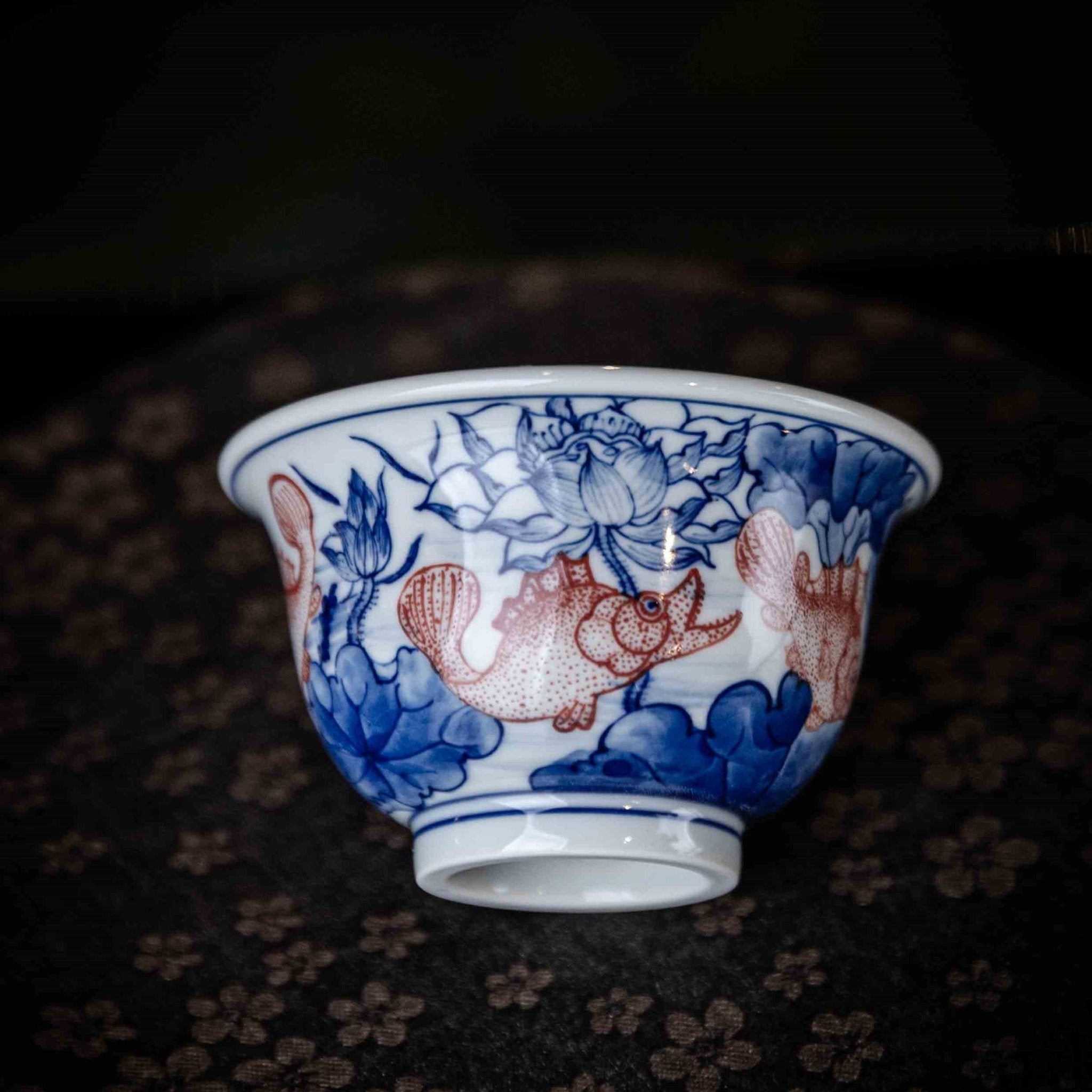 Jin Li Xi Lian 100cc - Jing De Zhen Porcelain Teacup - zycs_China