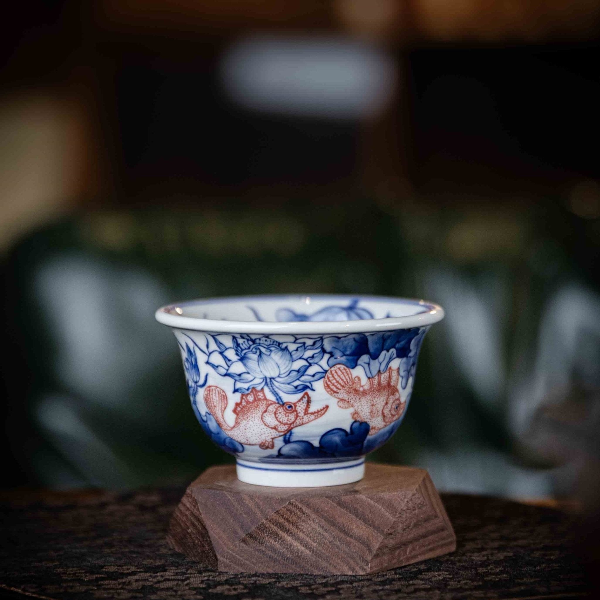 Jin Li Xi Lian 100cc - Jing De Zhen Porcelain Teacup - zycs_China