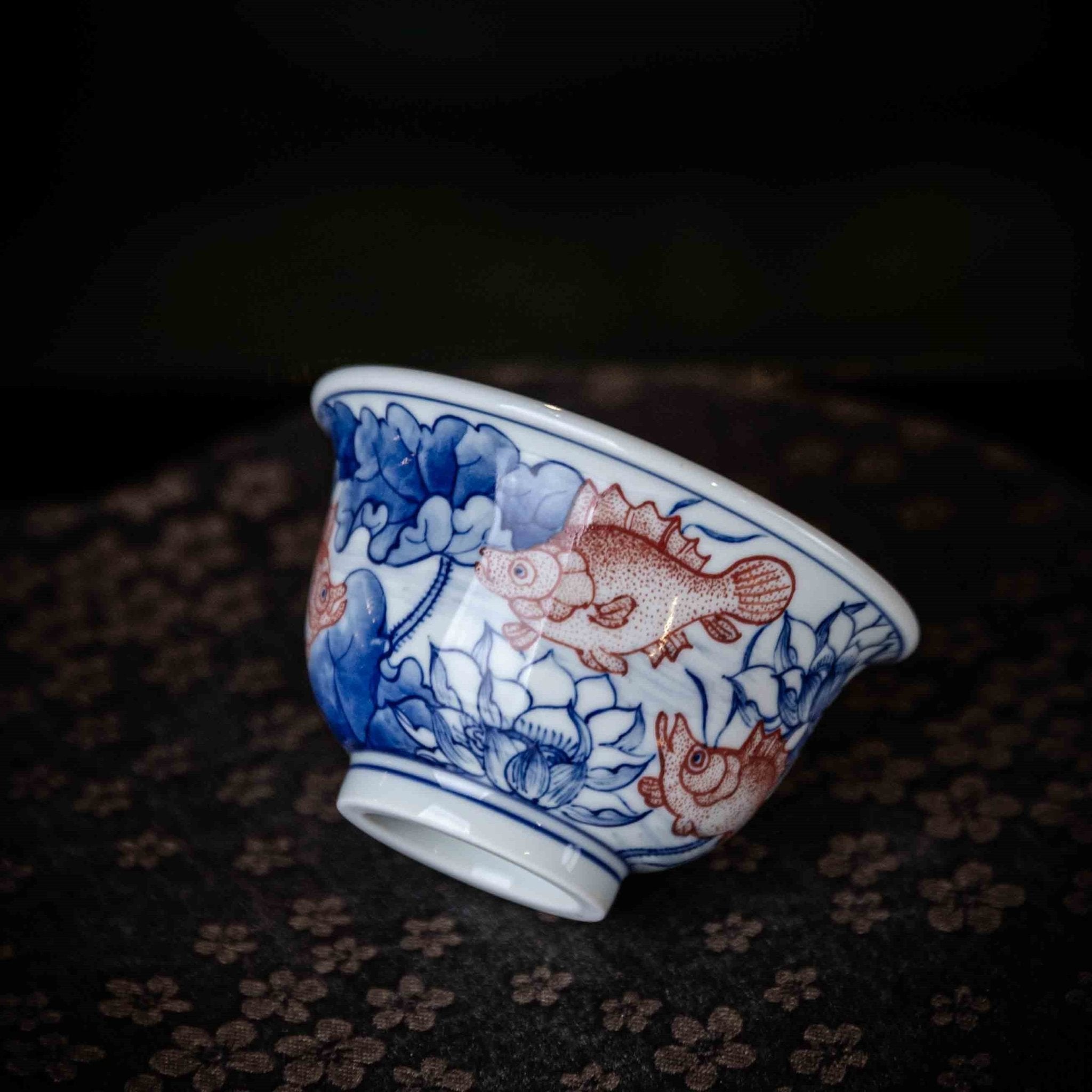 Jin Li Xi Lian 100cc - Jing De Zhen Porcelain Teacup - zycs_China