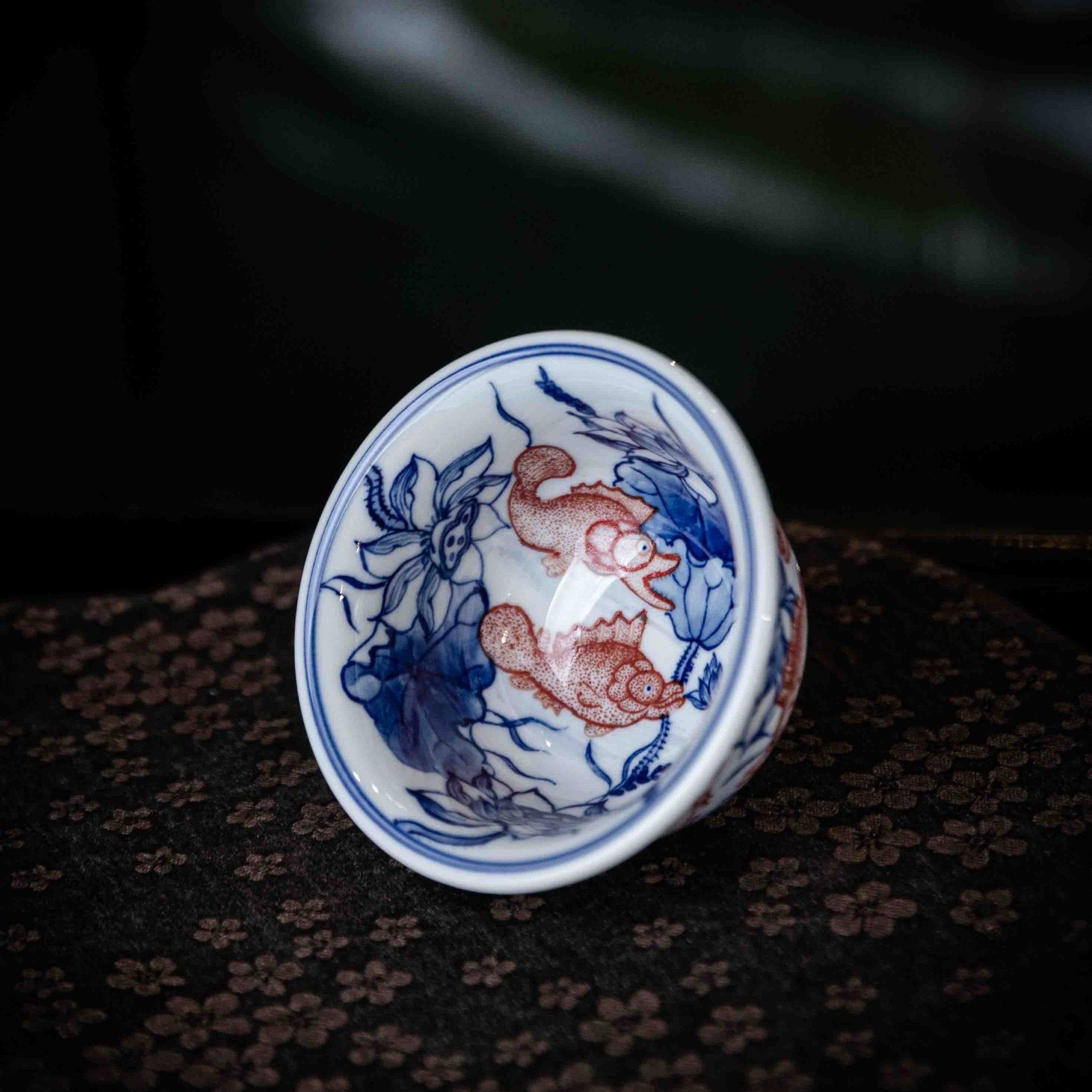 Jin Li Xi Lian 100cc - Jing De Zhen Porcelain Teacup - zycs_China