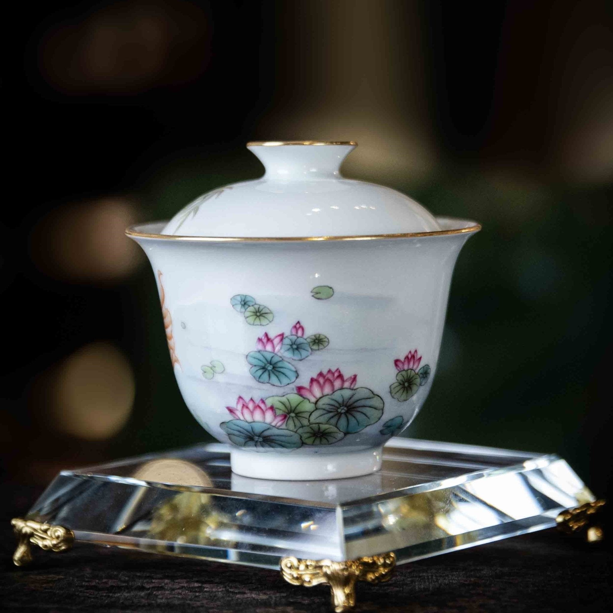 Jin Li Xi Lian 110cc - Jing De Zhen Porcelain Gaiwan - zycs_China