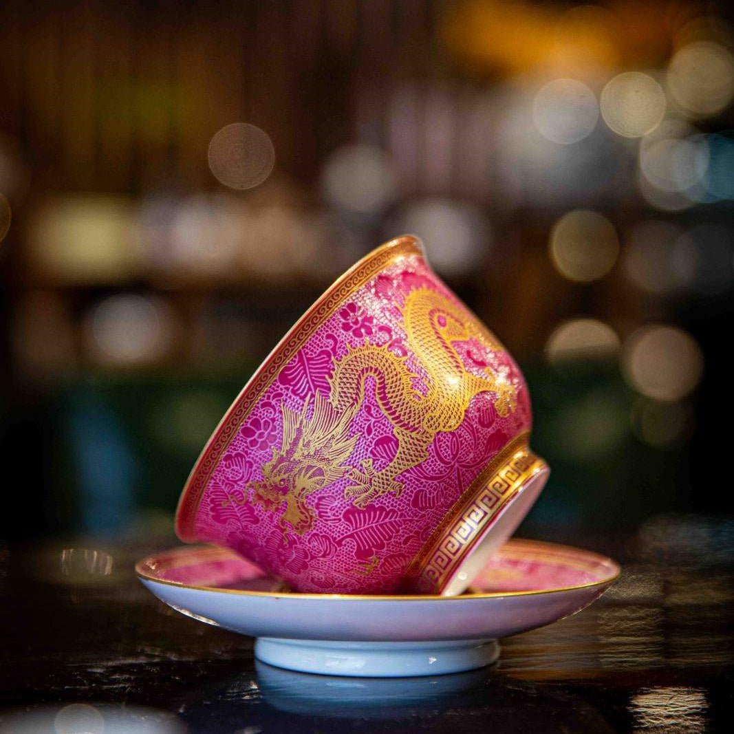 Jin Long 175cc - Jing De Zhen Porcelain Gaiwan - zycs_China
