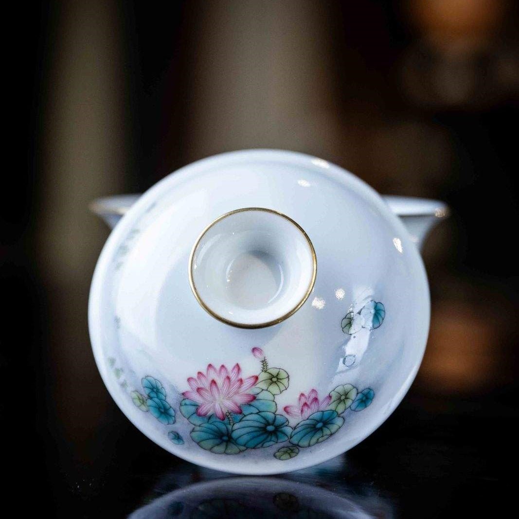 Jin Shang Tian Hua 130cc - Jing De Zhen Porcelain Gaiwan - zycs_China