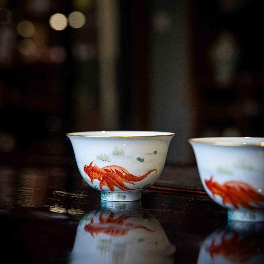 Jin Shang Tian Hua 130cc - Jing De Zhen Porcelain Gaiwan - zycs_China