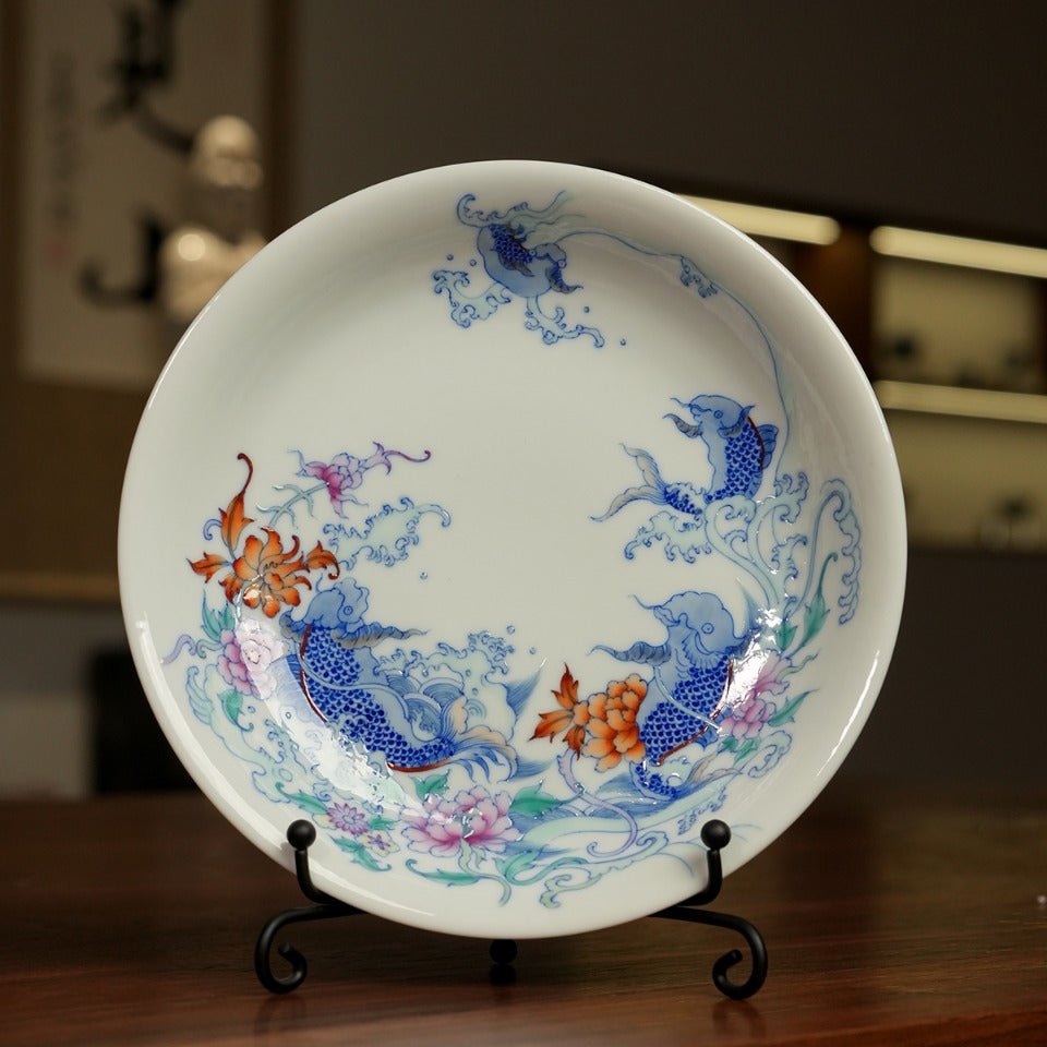Jin Shang Tian Hua 165cc - Jing De Zhen Porcelain Gaiwan - zycs_China