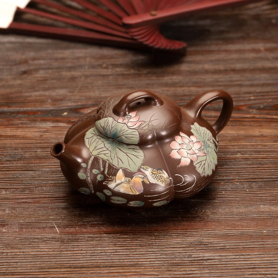 Jin Wen Jing Le 180cc - Yixing Handmade Teapot - zycs_China