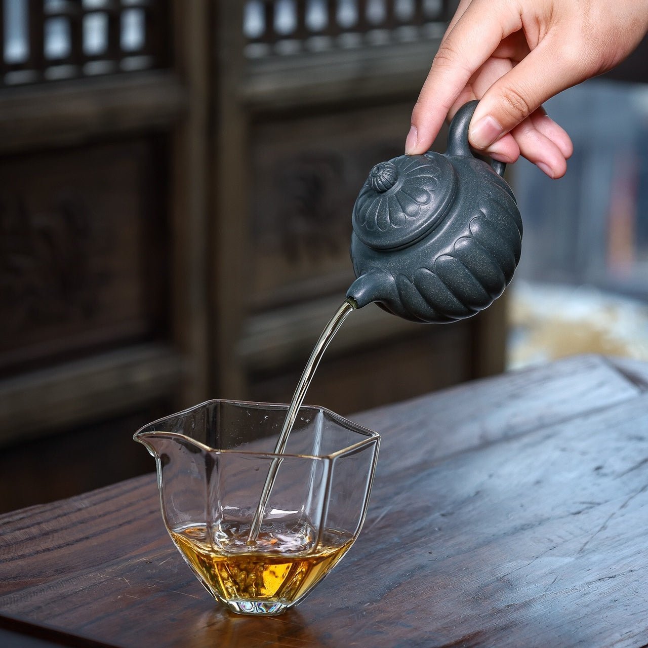 Jin Wen Lian Zi 100cc - Yixing Handmade Teapot - zycs_China
