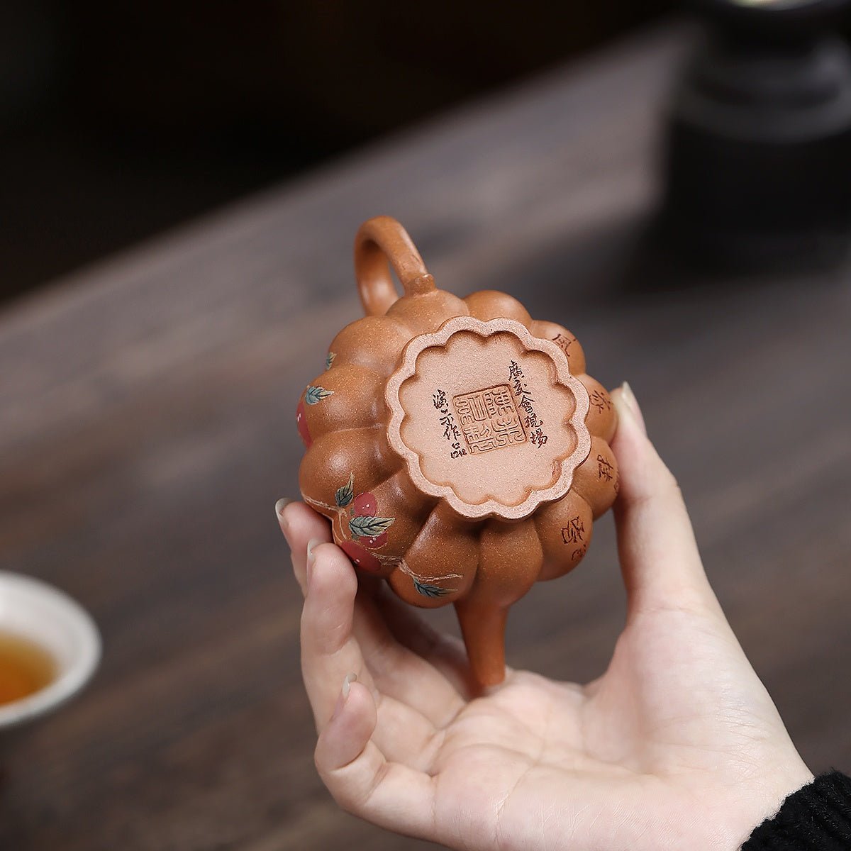 Jin Wen Pan Hu 140cc - Yixing Handmade Teapot - zycs_China