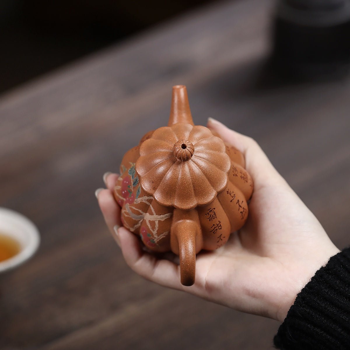 Jin Wen Pan Hu 140cc - Yixing Handmade Teapot - zycs_China