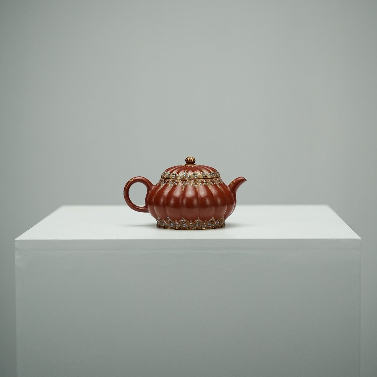 Jin Wen Pan Hu 160cc - Yixing Handmade Teapot - zycs_China