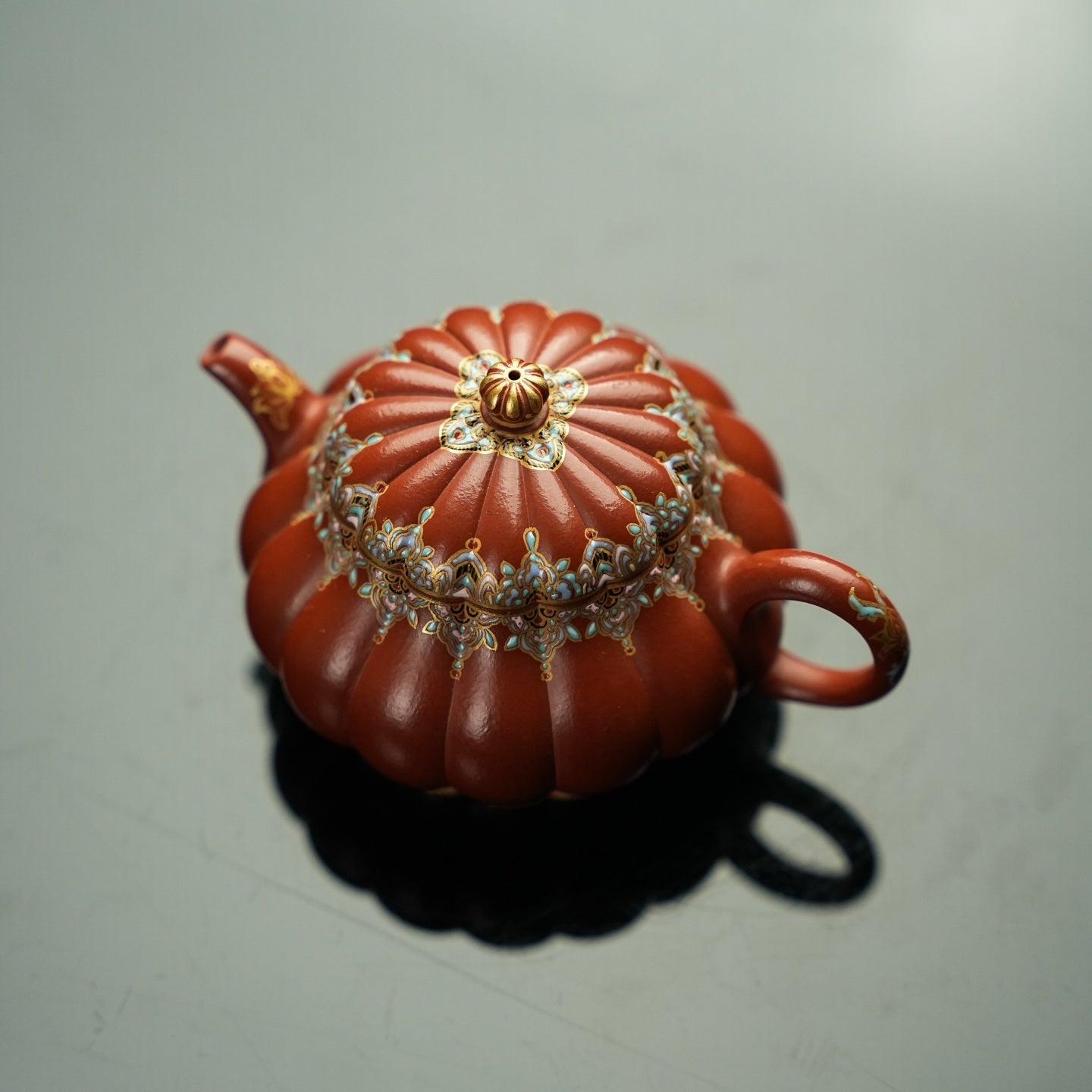 Jin Wen Pan Hu 160cc - Yixing Handmade Teapot - zycs_China