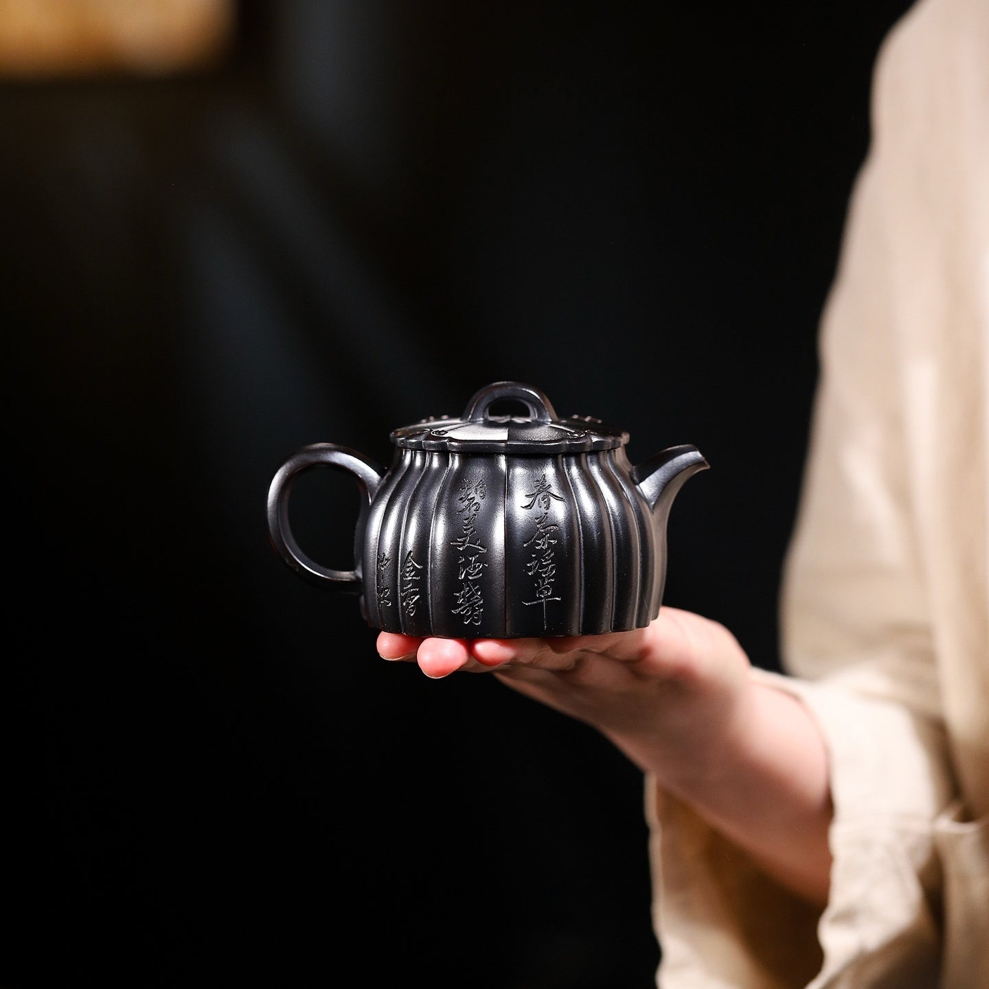 Jin Wen Ru Yi 180cc - Yixing Handmade Teapot - zycs_China