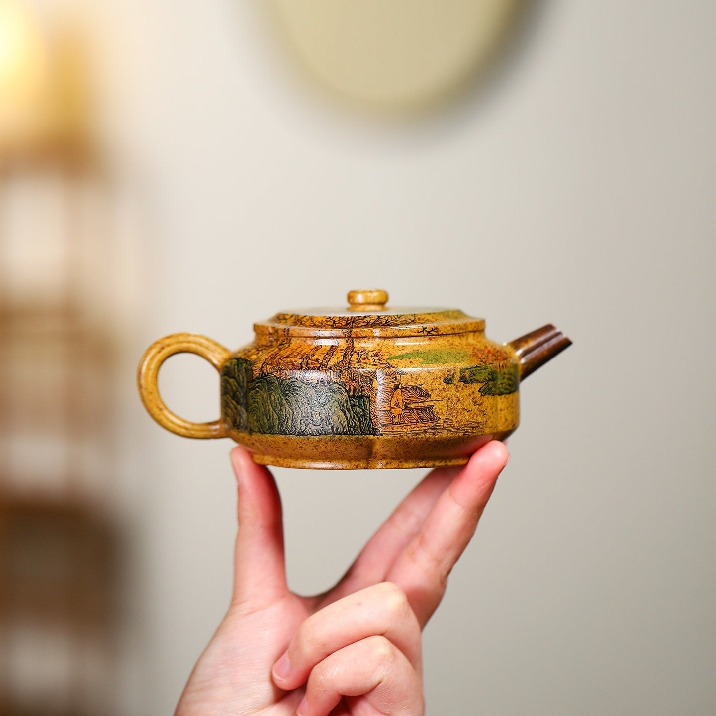 Jin Wen Zhou Pan 200cc - Yixing Handmade Teapot - zycs_China