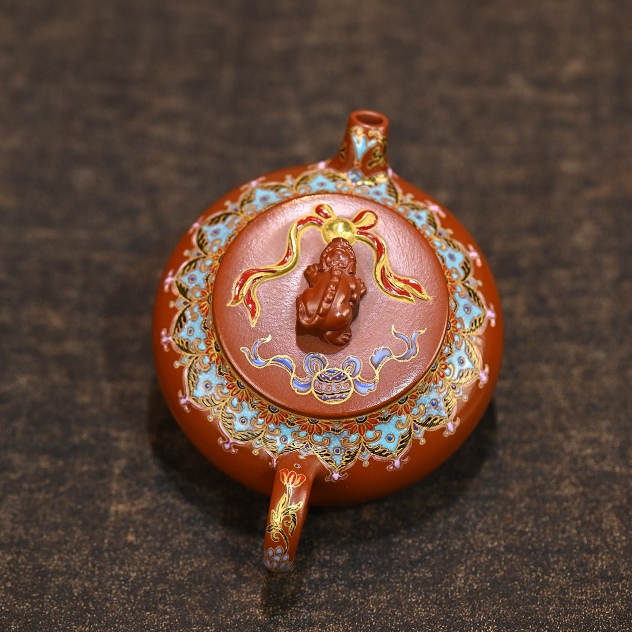 Jin Xiu Shi Qiu 210cc - Yixing Handmade Teapot - zycs_China