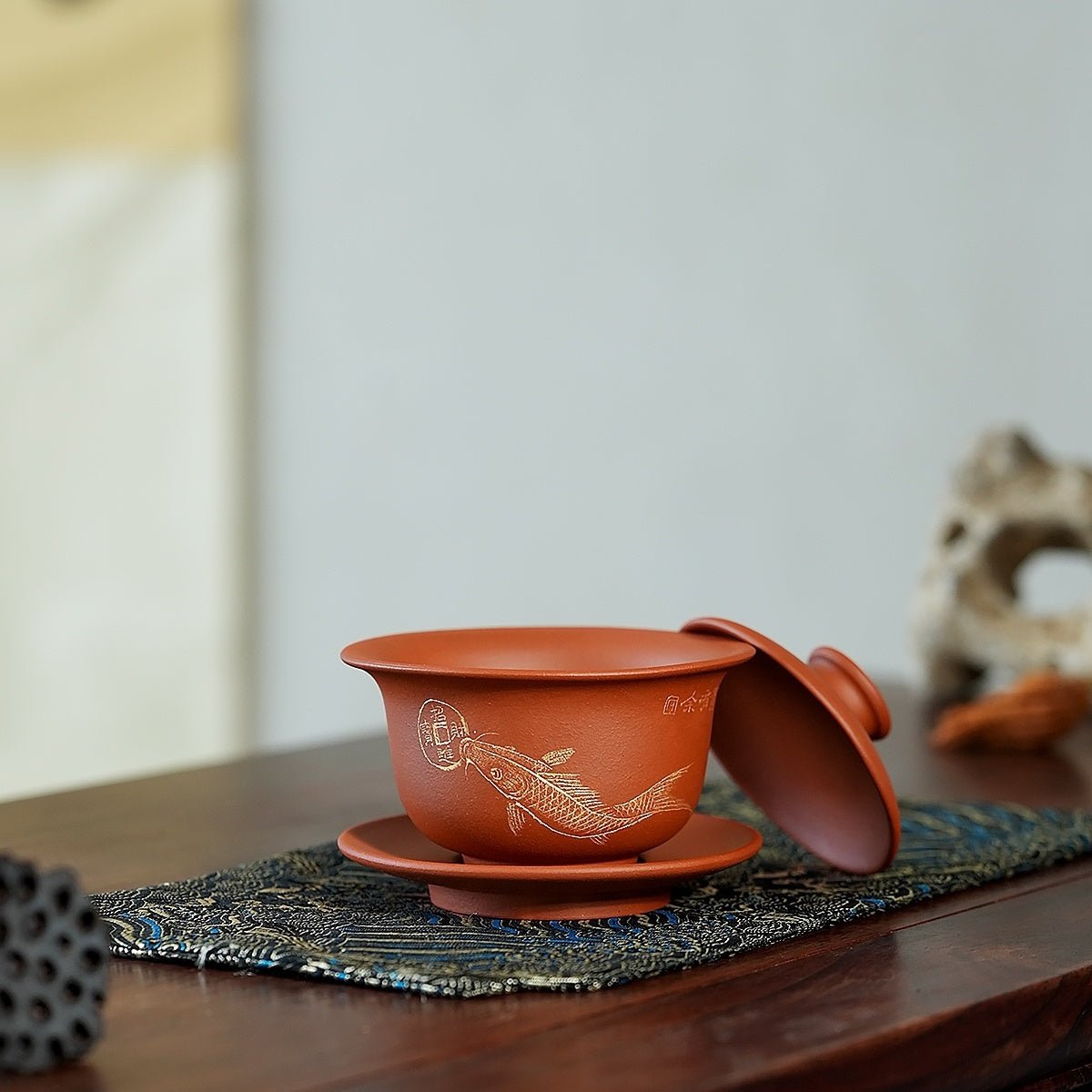 Jin Yu Man Tang 120cc - Yixing Handmade Gaiwan - zycs_China