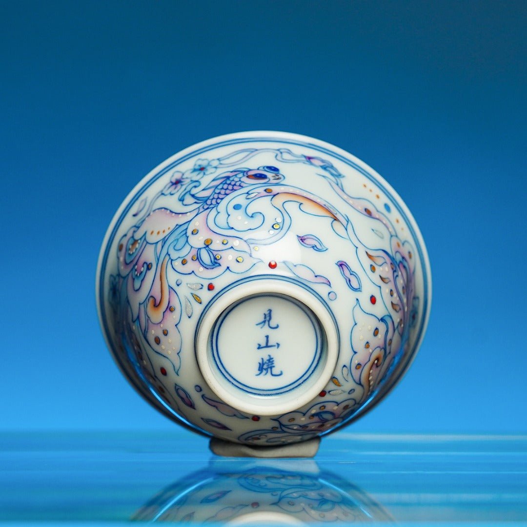 Jin Yu Man Tang 130cc - Jing De Zhen Porcelain Gaiwan - zycs_China