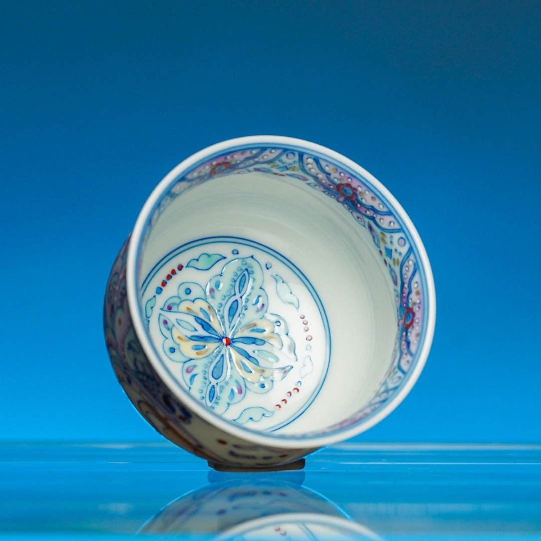 Jin Yu Man Tang 130cc - Jing De Zhen Porcelain Gaiwan - zycs_China