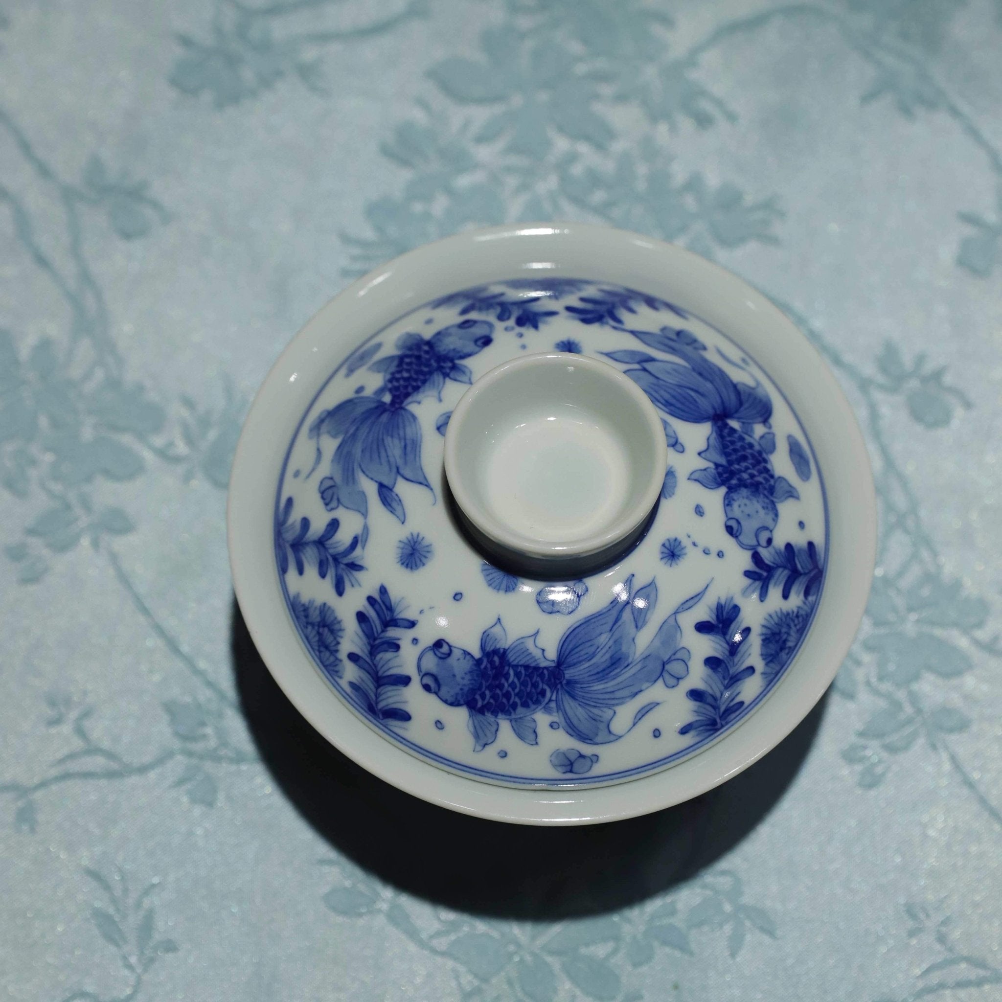 Jin Yu Man Tang 130cc - Jing De Zhen Porcelain Gaiwan - zycs_China