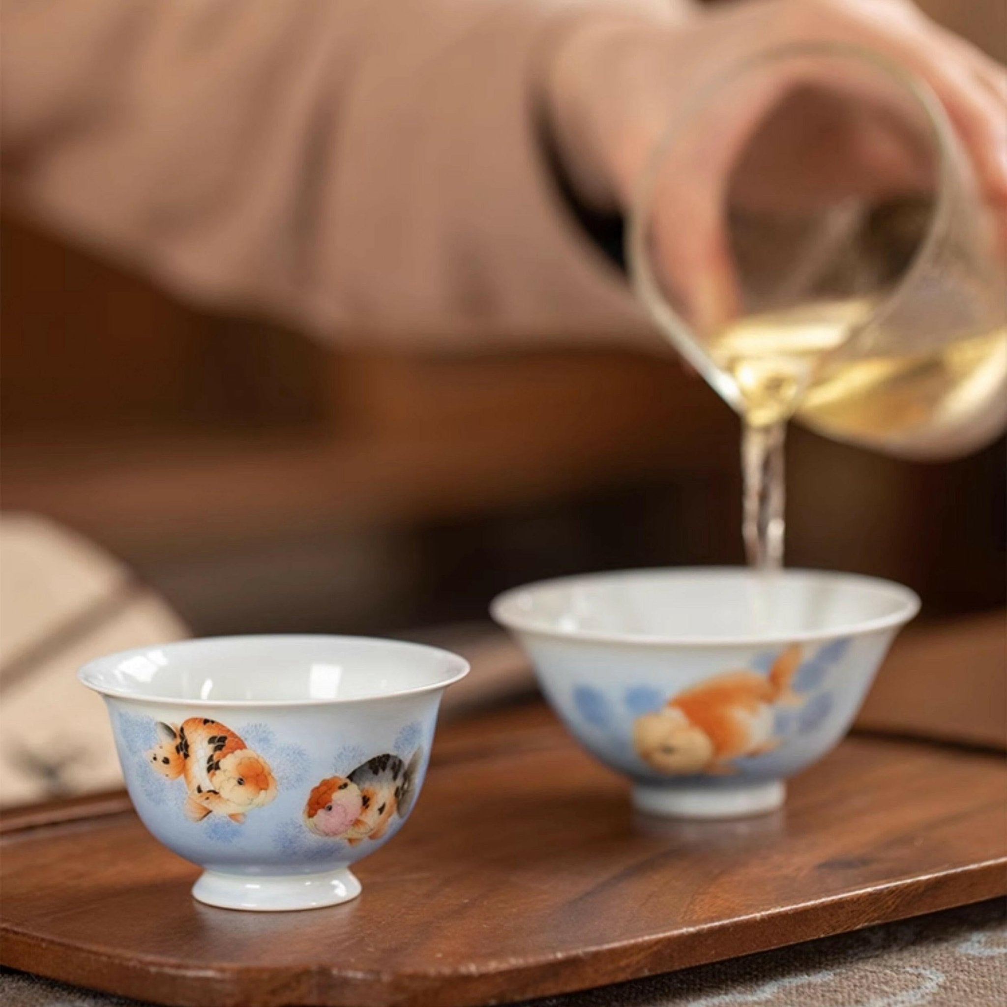 Jin Yu Man Tang - Jing De Zhen Porcelain Teacup - zycs_China